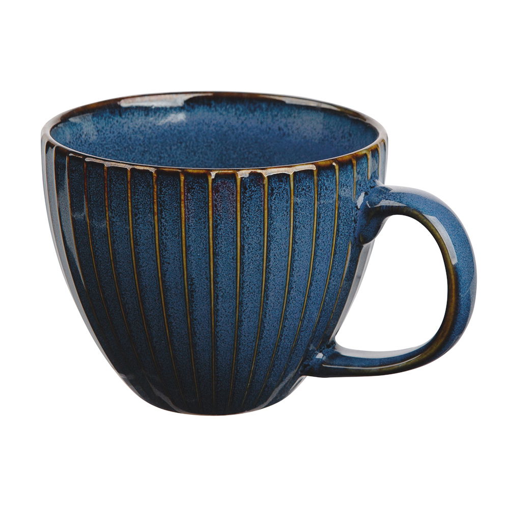 Keramická šálka na kávu a čaj REACTIVE STRIPES 450 ml