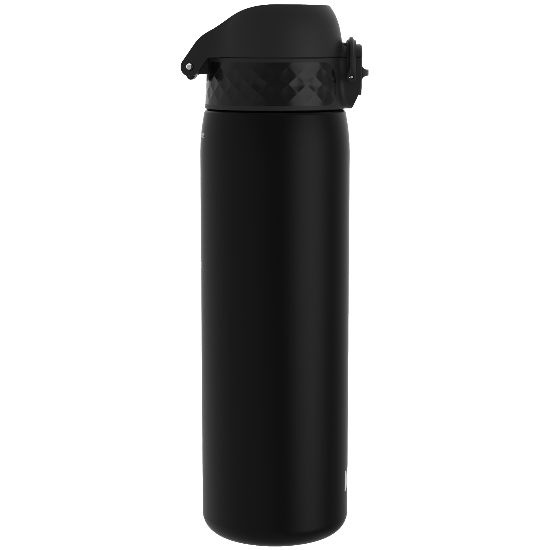 ION8 Recyclon Black 0,5 l - fľaša / bidón na vodu so slamkou