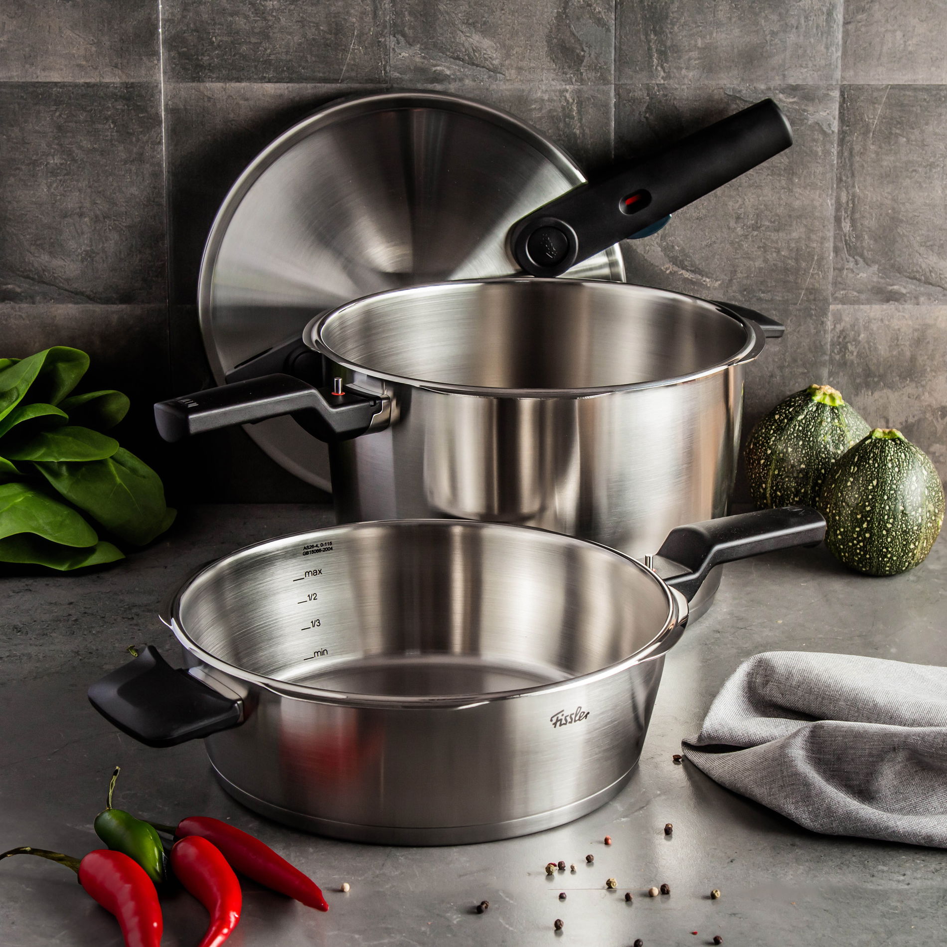 FISSLER Vitaquick Premium 2 ks - tlakové hrnce z nerezové oceli