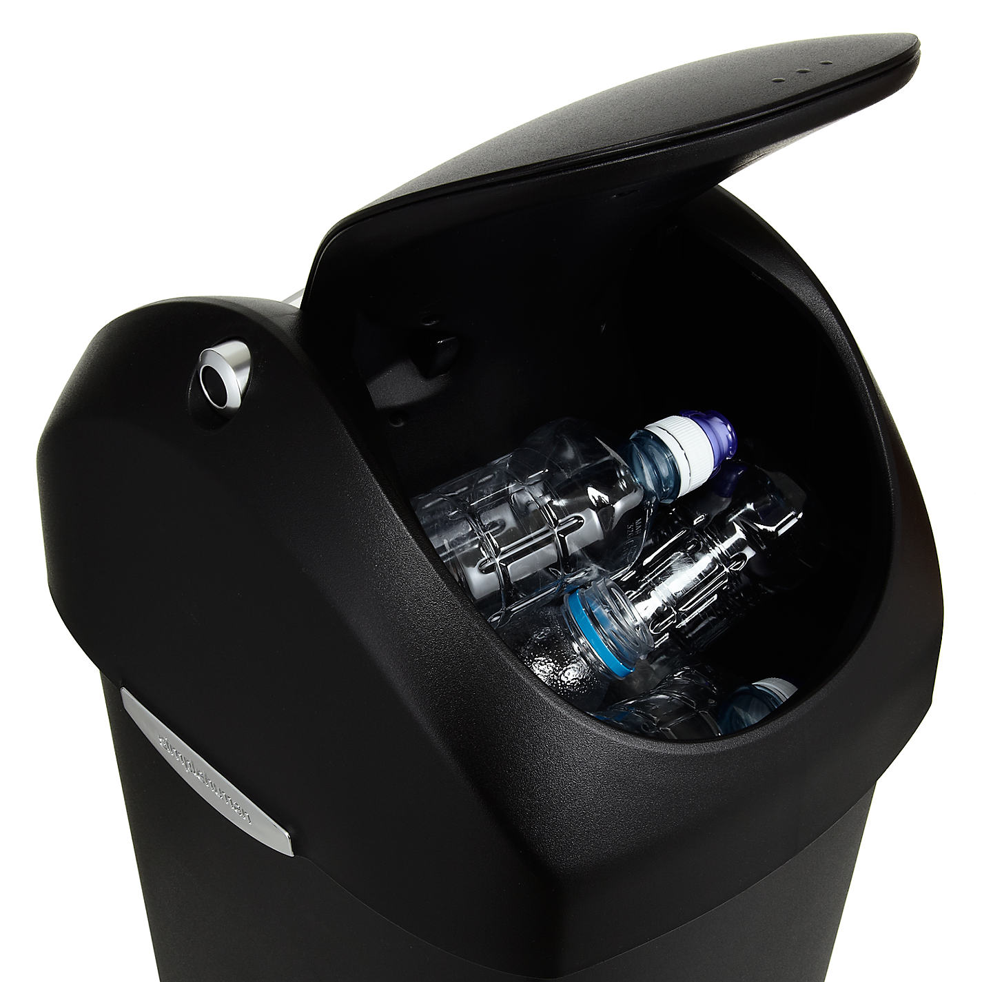 Plastový odpadkový koš SIMPLEHUMAN DIRTY BLACK 40 l