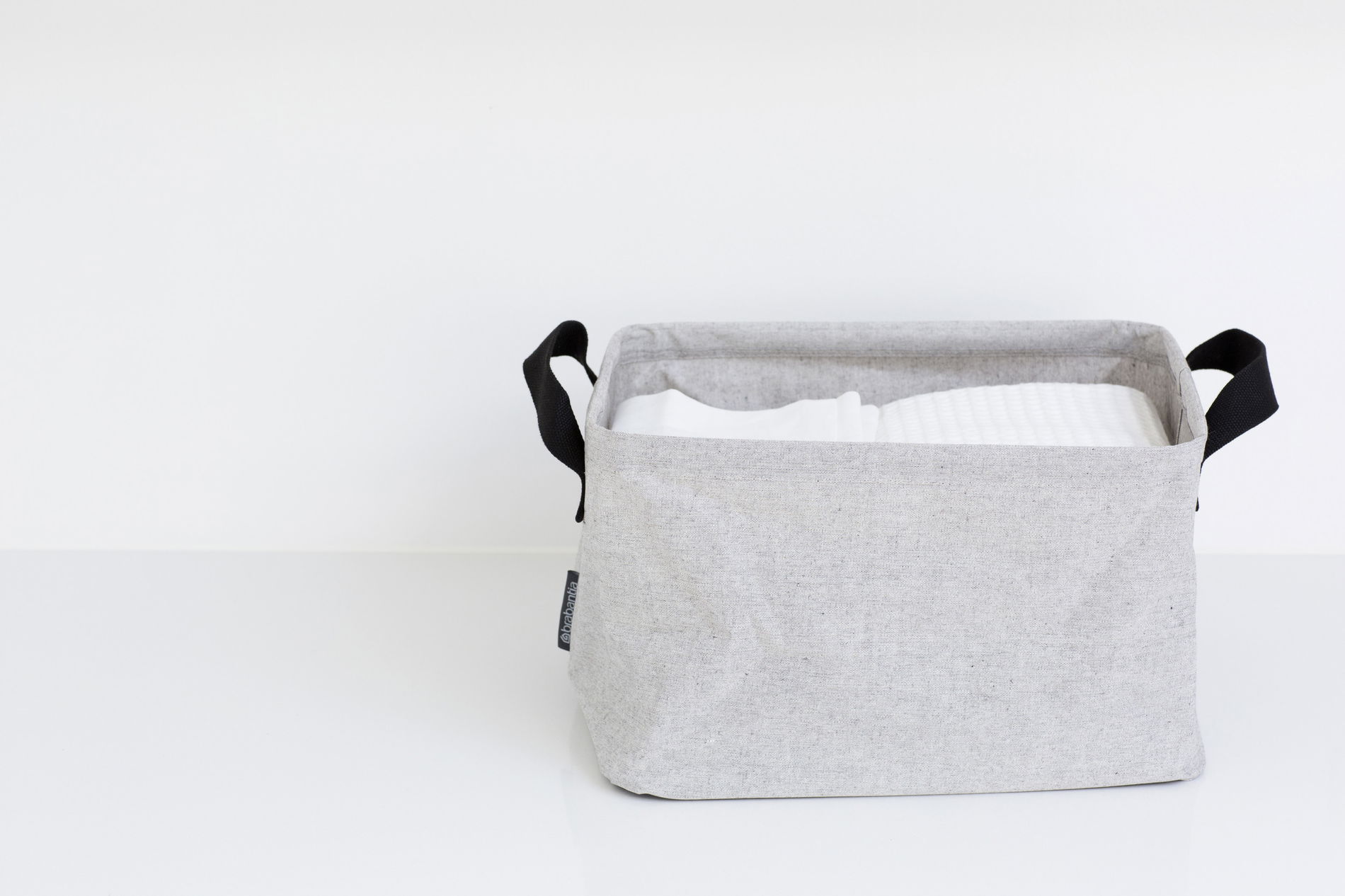 BRABANTIA Plicate 35 l szary - brudownik / kosz na pranie i bieliznę poliestrowy składany