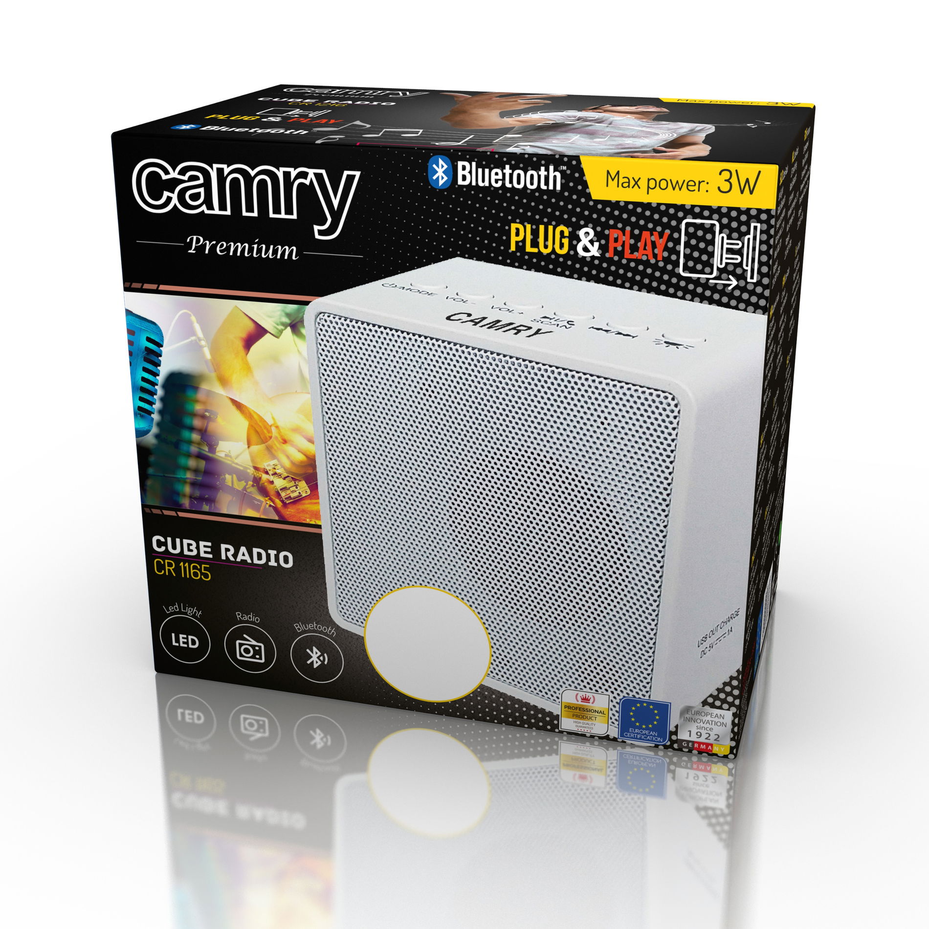 CAMRY CR 1165 bílé - kuchyňské rádio