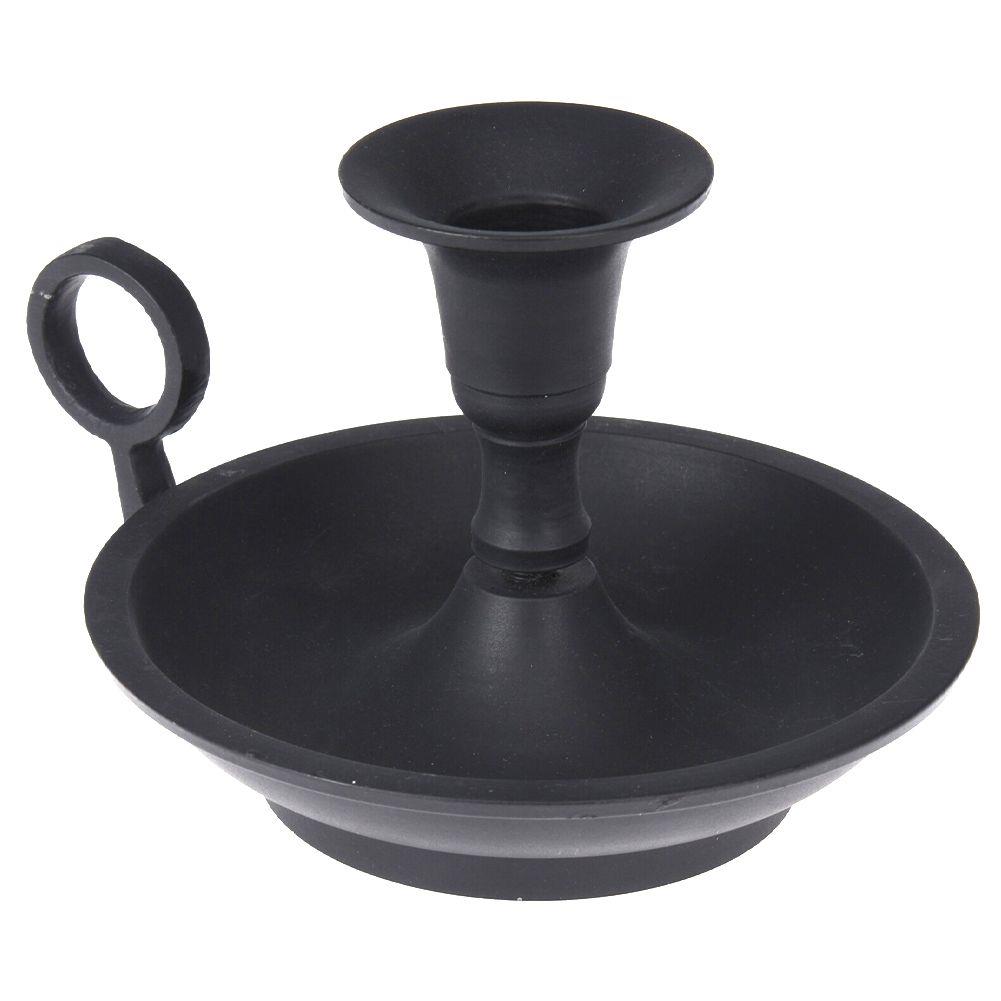 Hliníkový svícen CANDLESTICK OLDFASHIONED BLACK