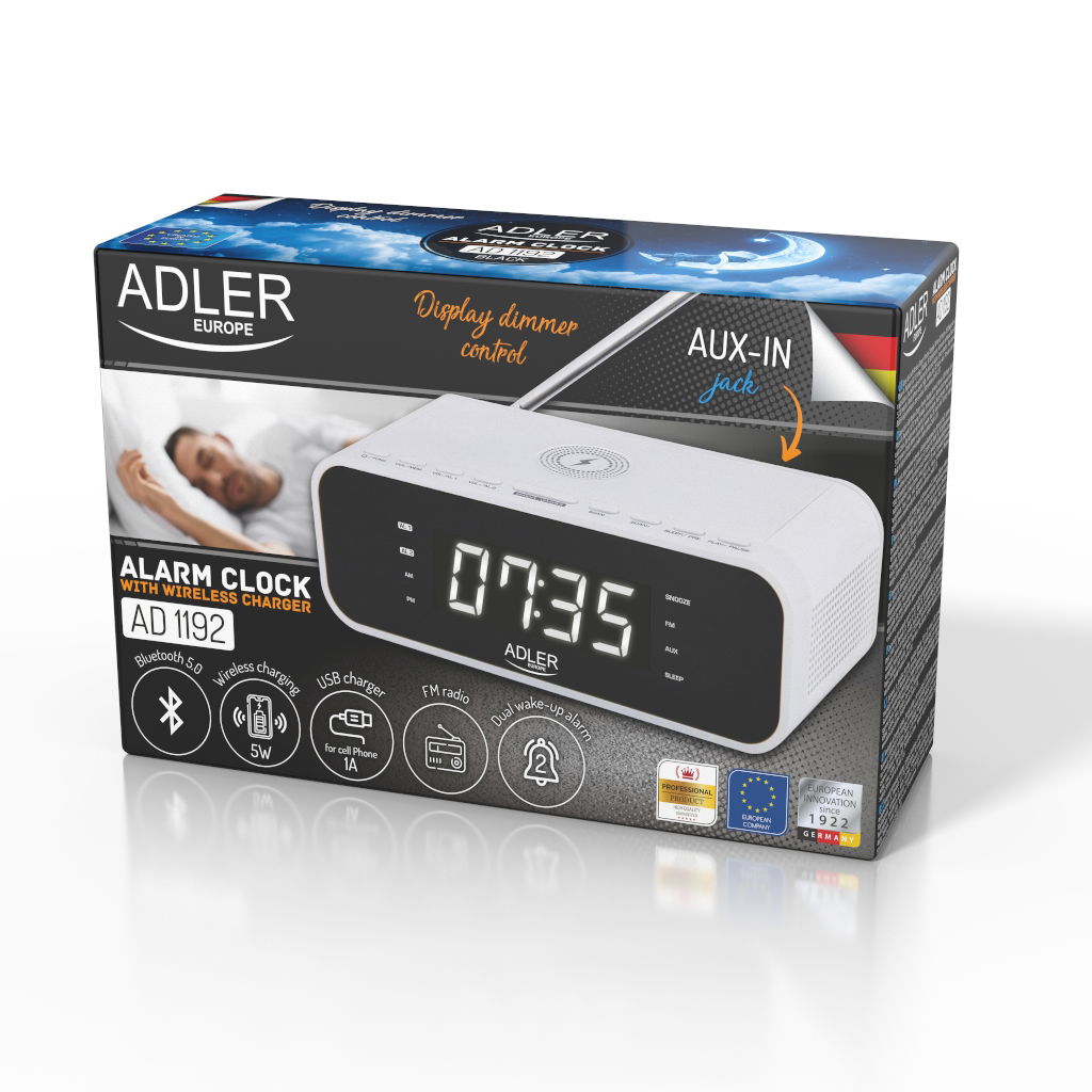ADLER AD 1192W - prenosné rádio s budíkom