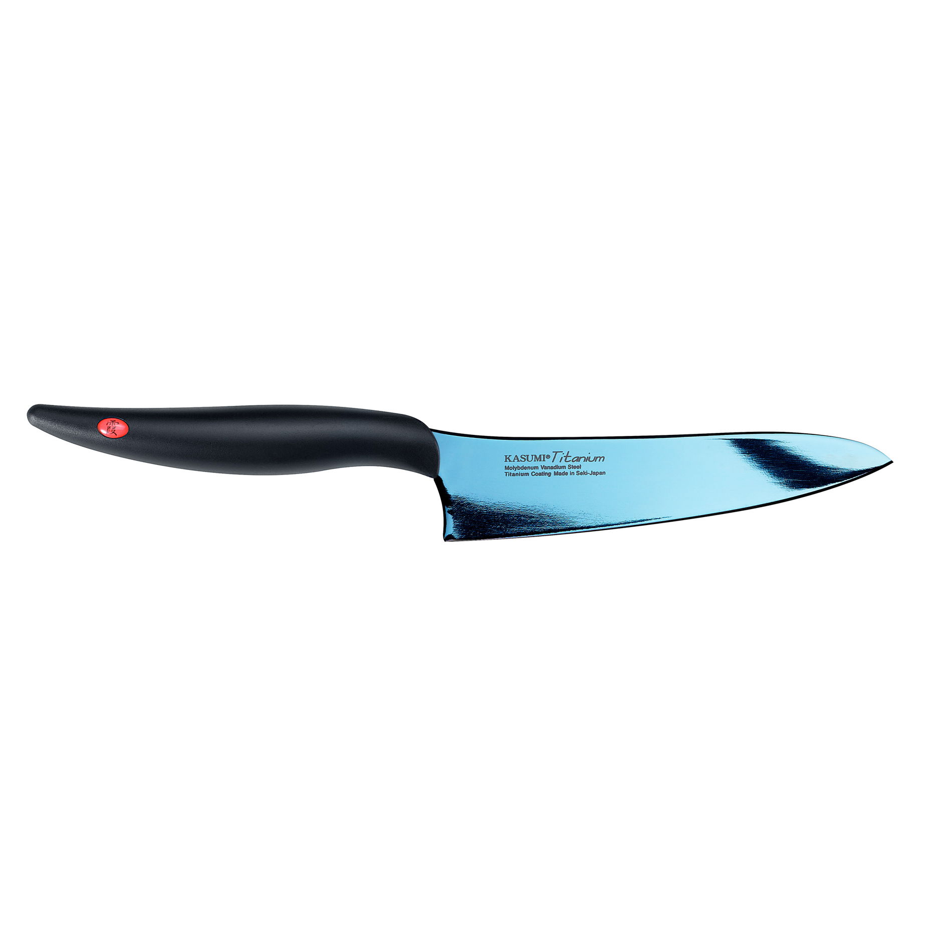 Kuchařský titanový nůž KASUMI TITANIUM modrý 13 cm