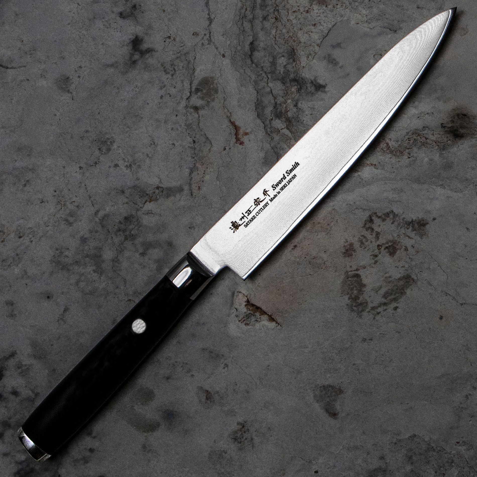 SATAKE Cutlery Mfg Damascus 15 cm - japoński nóż kuchenny ze stali damasceńskiej