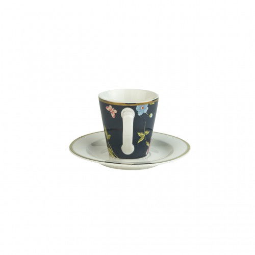 Porcelánový šálek na espresso s podšálkem LAURA ASHLEY HERITAGE MIDNIGHT modrý 80 ml