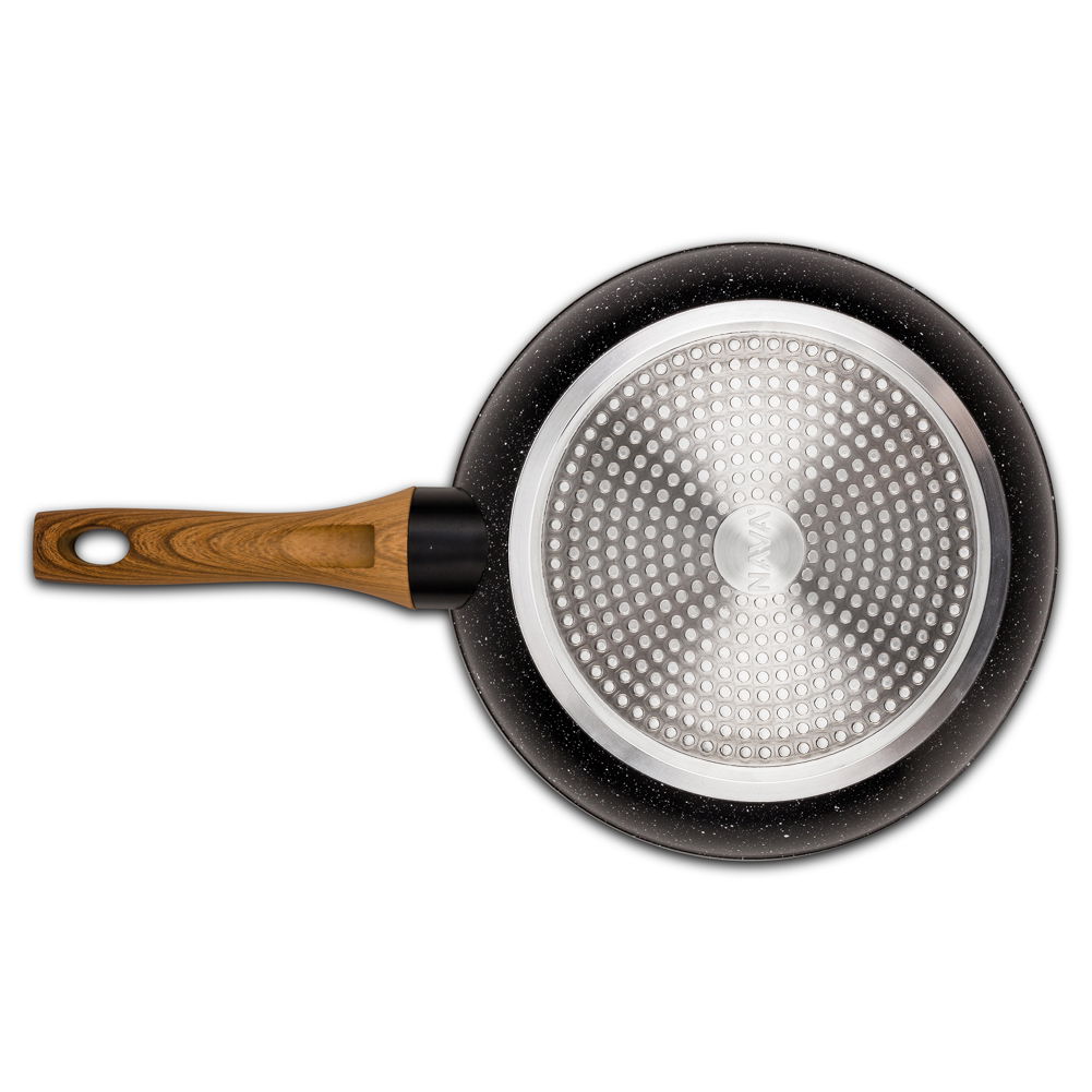 NAVA Nature 24 cm černá - nepřilnavá žulová pánev