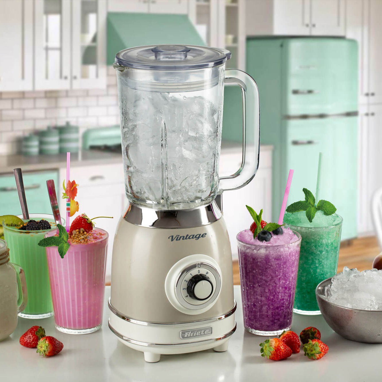 ARIETE Vintage 09 583/03 1000 W béžová - skleněný kuchyňský mixér