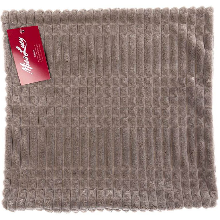 Vankúšový obal na dekoratívny vankúš z polyesteru MISS LUCY TENDER TMAVOHNEĎOVÁ 40 x 40 cm