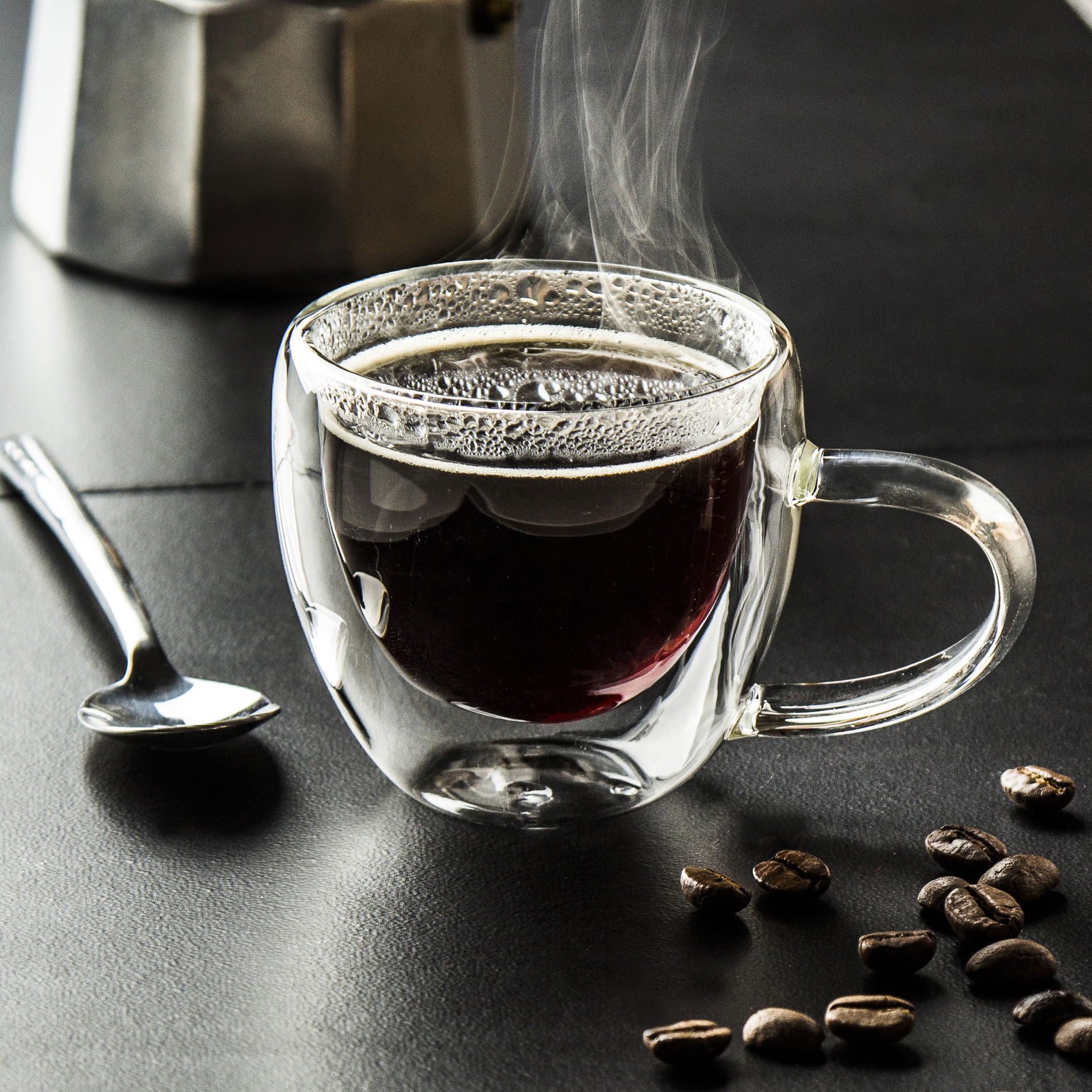 THERMAL CUP skleněný šálek na espresso s dvojitou stěnou 110 ml