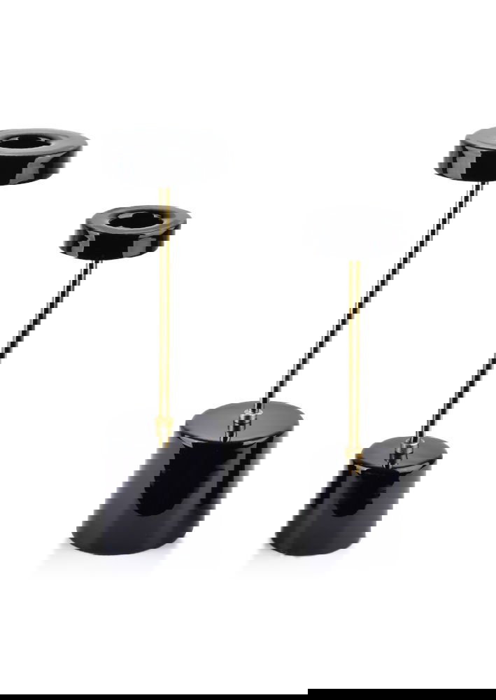 Kovový svietnik MONDEX ANISHA LIGHT ČIERNY 29 cm