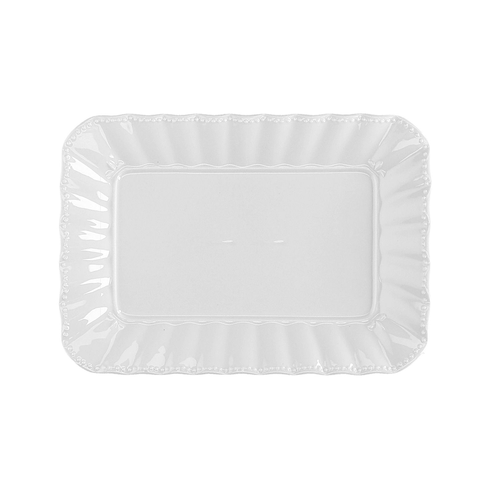 LA PORCELLANA BIANCA Ducale 27 x 19 cm - porcelánový polotácik
