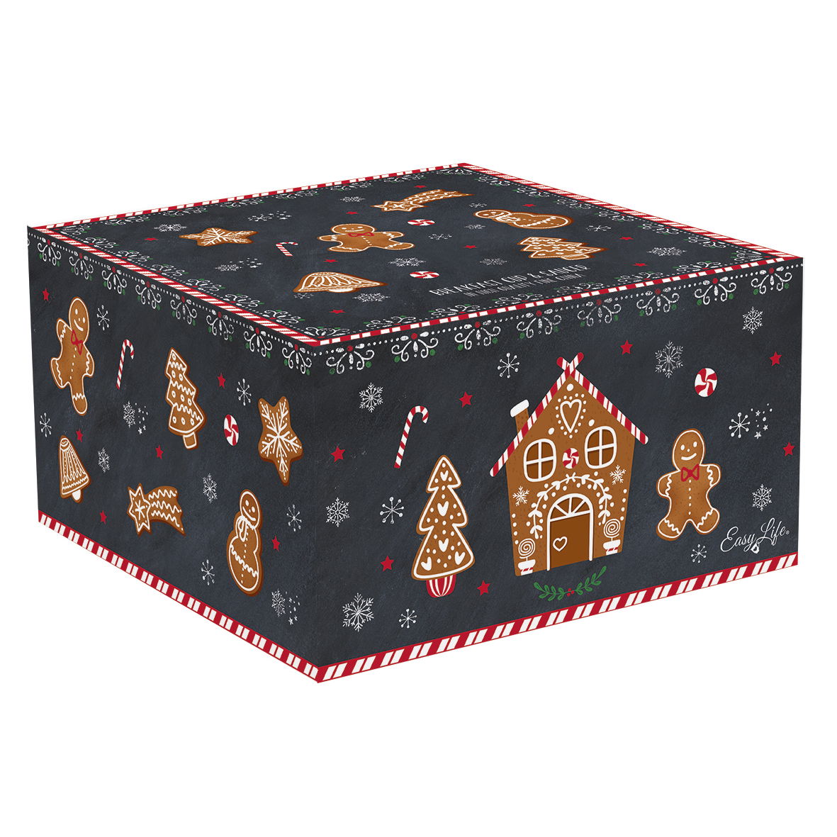 GINGERBREAD 400 ml porcelánový šálek na čaj a kávu s podšálkem