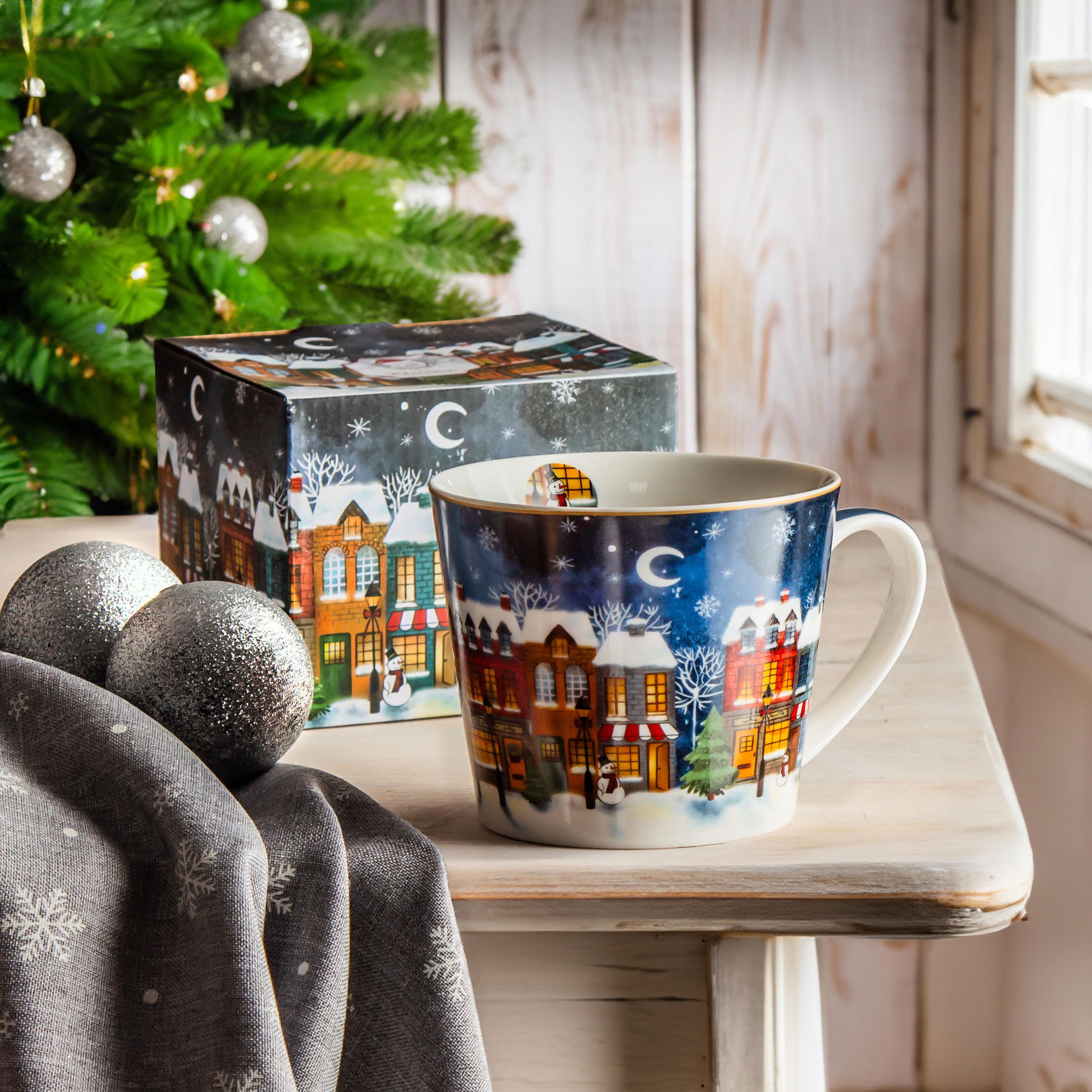 DUO CHRISTMAS CITY vianočný hrnček 600 ml
