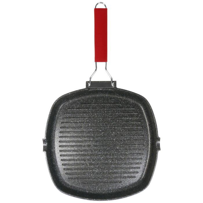 MONETA Pro Grill 24 x 24 cm černá - nepřilnavá grilovací pánev