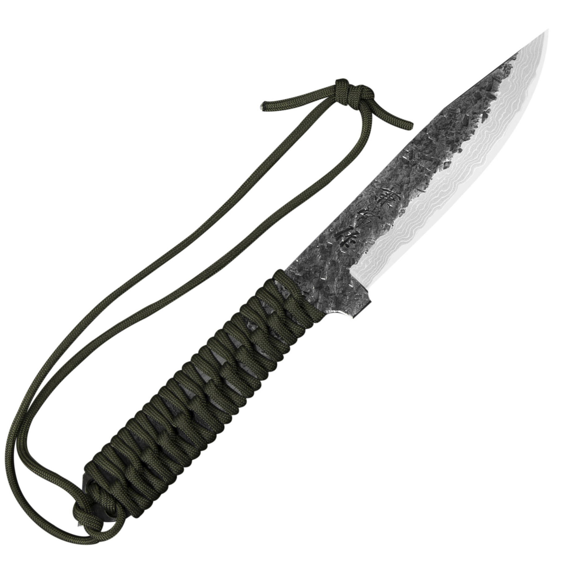 KANETSUNE SEKI Karasu Kuro 12,5 cm - nóż japoński survivalowy ze stali wysokowęglowej z etui / pochwą
