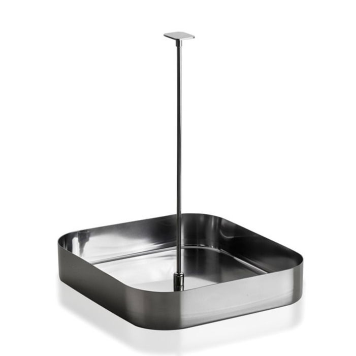 MEPRA Stile By Pininfarina 15 x 15 cm - nerezový podnos / servírovací koš s rukojetí