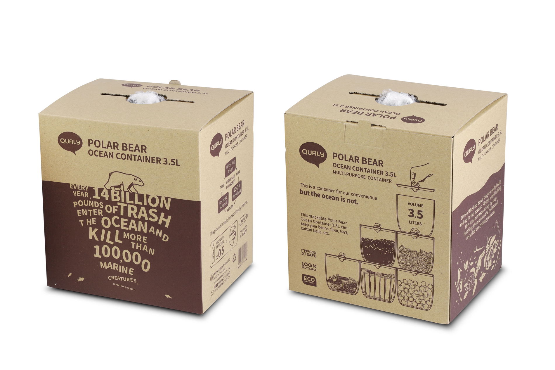 QUALY Moby Whale Ocean 3,5 l - pojemnik na produkty sypkie