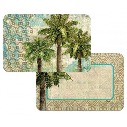 Oboustranná plastová podložka na stůl CALA HOME PINEAPPLE AQUA vícebarevná 43 x 28,5 cm