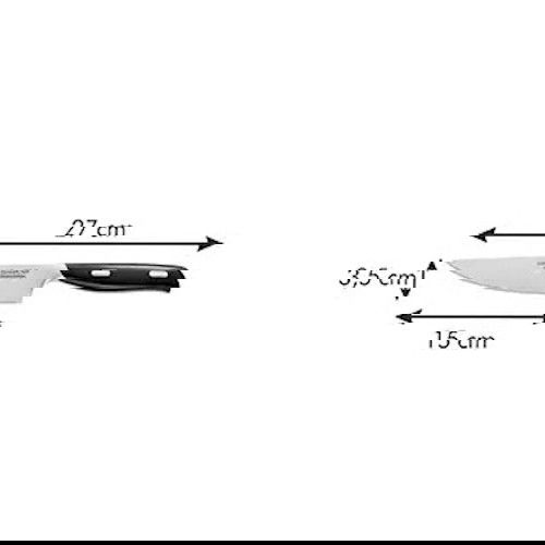 TESCOMA GrandCHEF Edge 15 cm černý - univerzální nůž z nerezové oceli