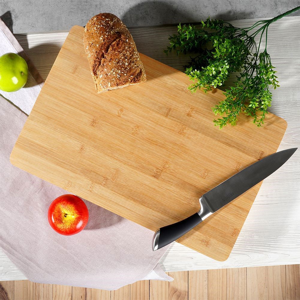 Deska do krojenia bambusowa THICK BOARD BRĄZOWA 46 x 30 cm