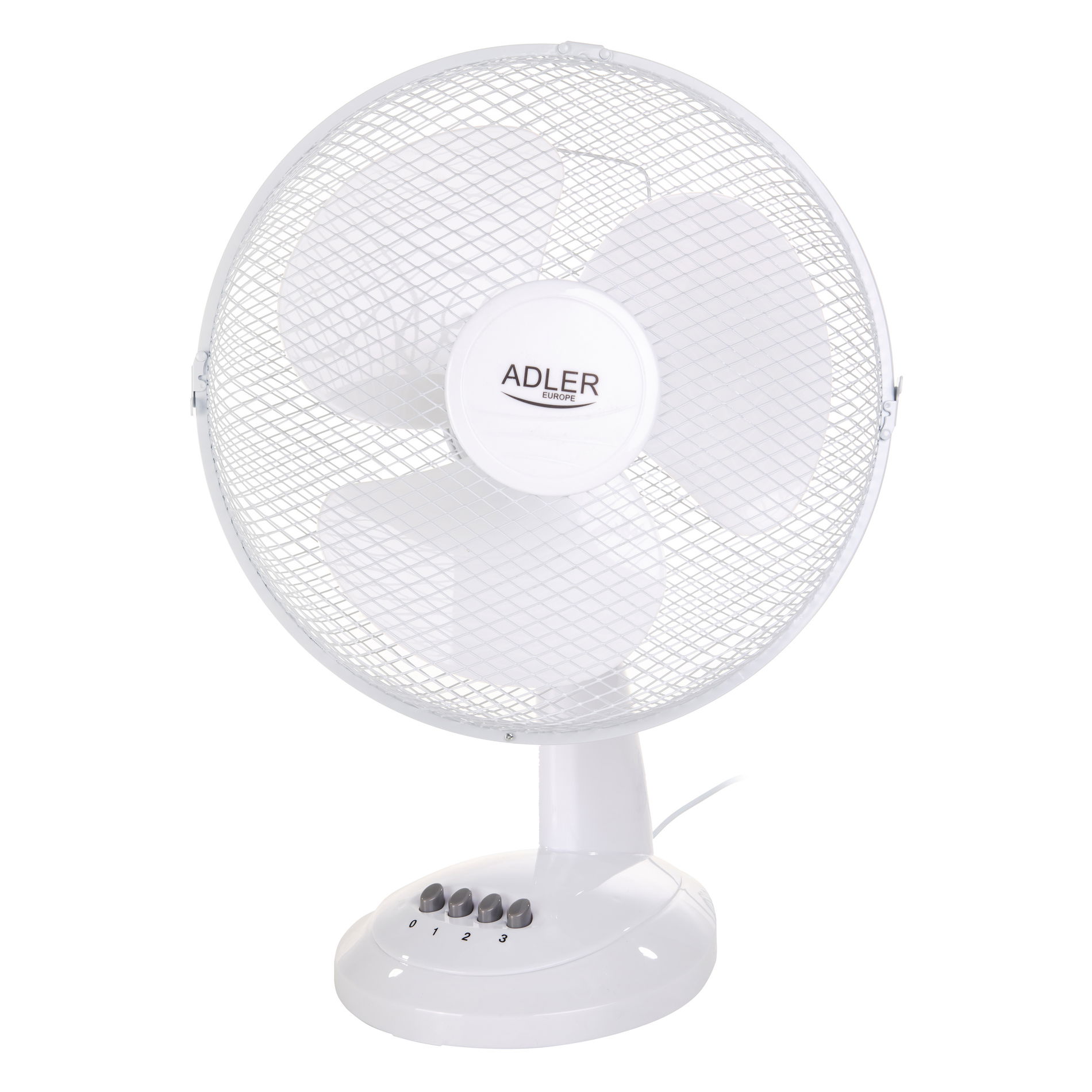 ADLER Kamea 70 W bílý - plastový stolní pokojový ventilátor