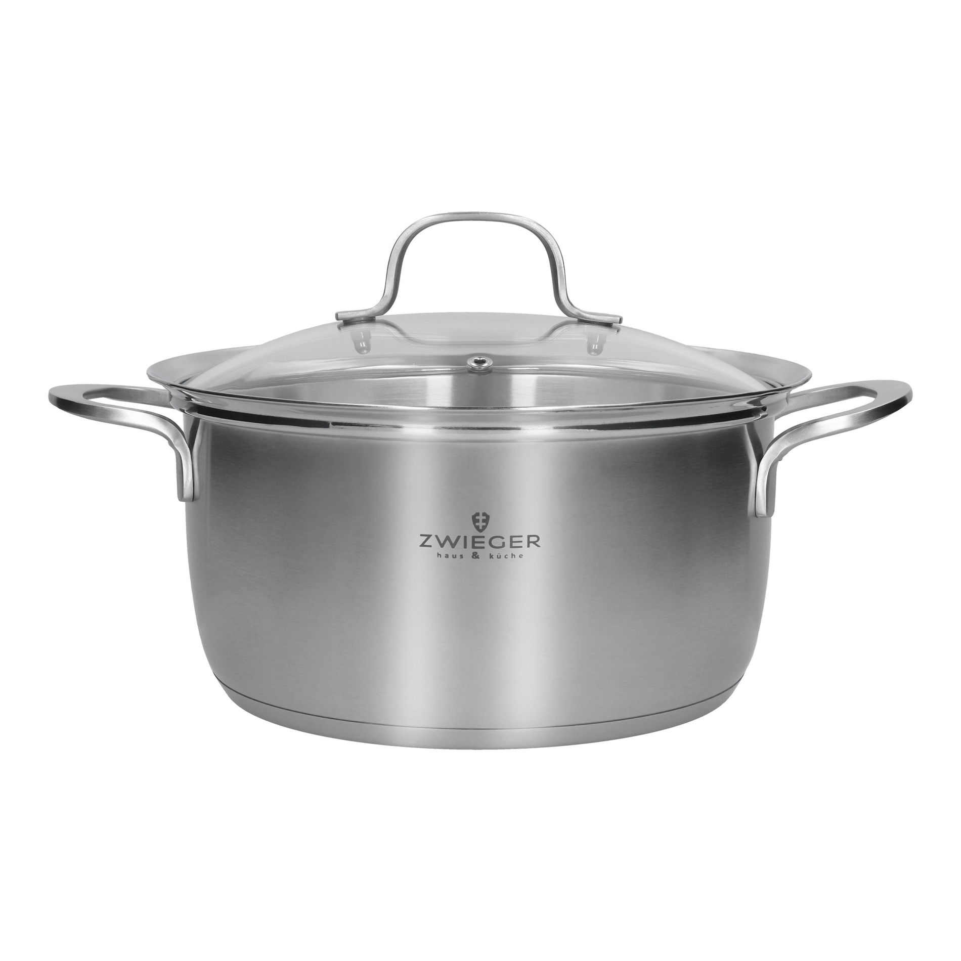 ZWIEGER Sferic 4,5 l - nerezový hrnec se skleněným víkem