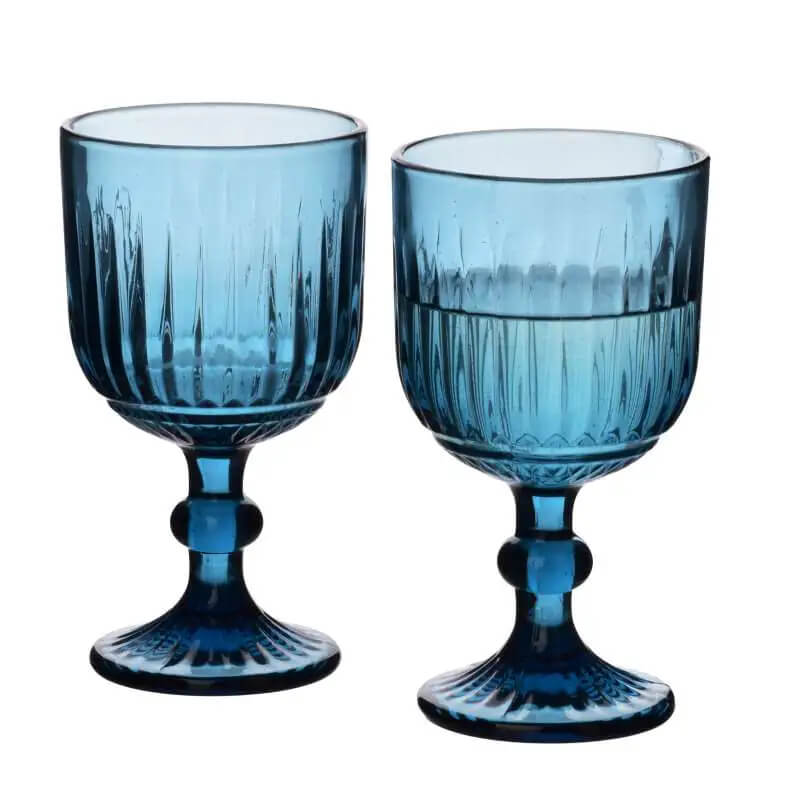 Kieliszki do napojów ELISE BLUE 350 ml 4 szt.