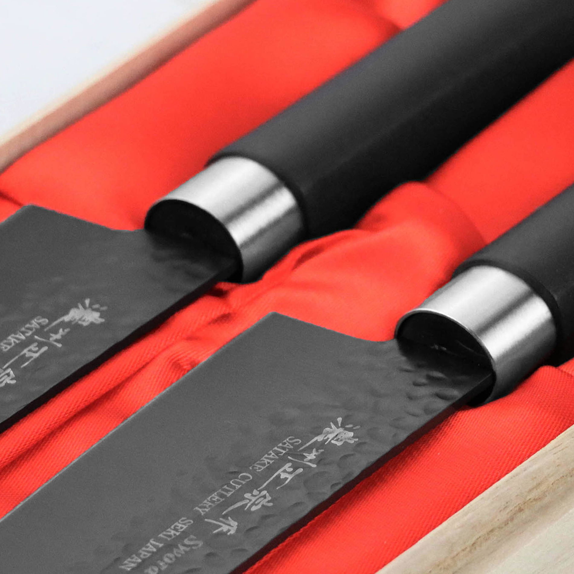 SATAKE Swordsmith Black 2 ks - kuchynské nože z nehrdzavejúcej ocele