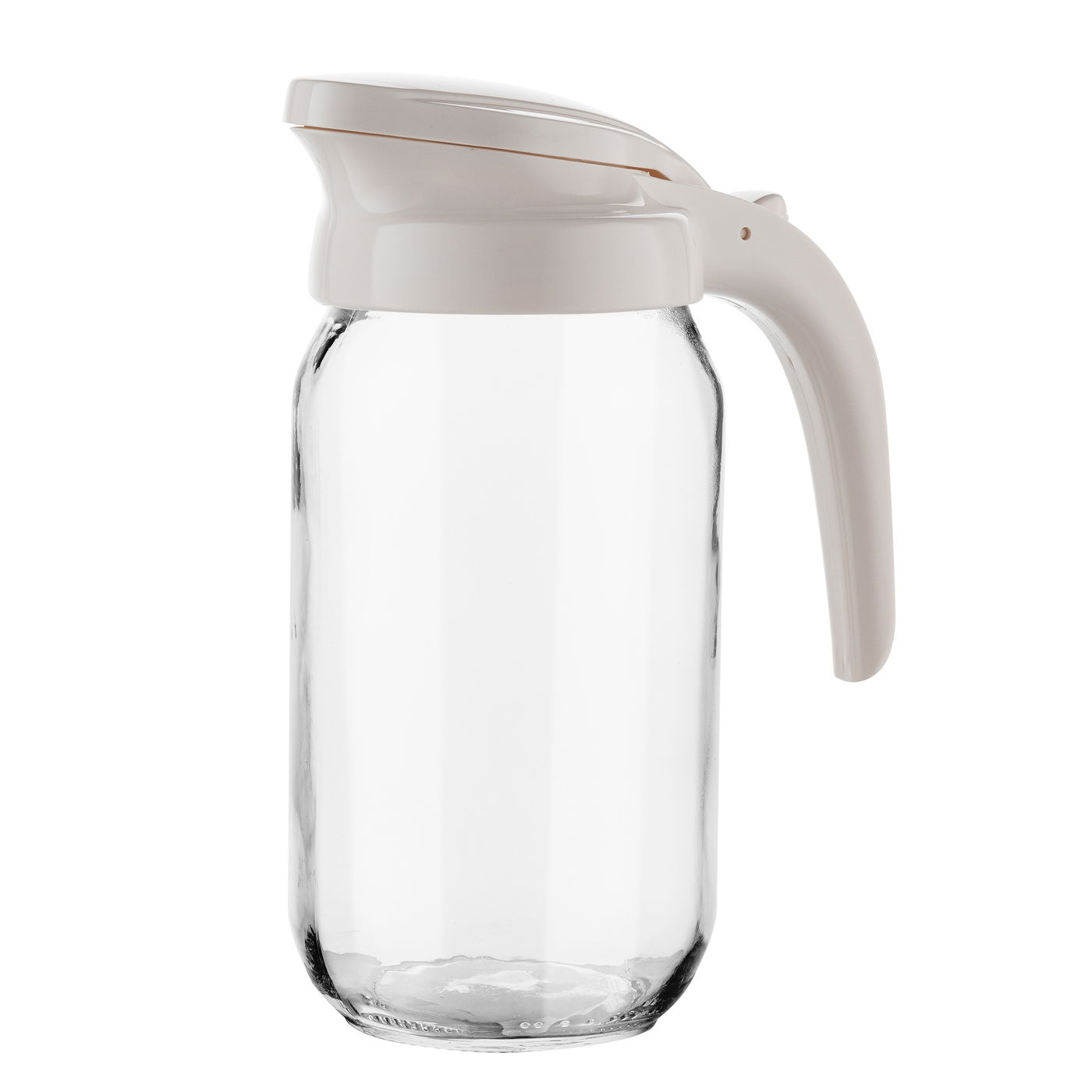 Sklenená nádoba na vodu a nápoje s pokrievkou FLORINA PEAR LINE 1 l MIX FARIEB