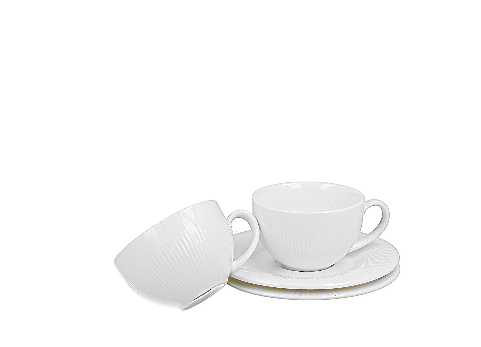 Šálky na espresso porcelánové s podšálky DUO RAPHAEL 100 ml 2 ks.