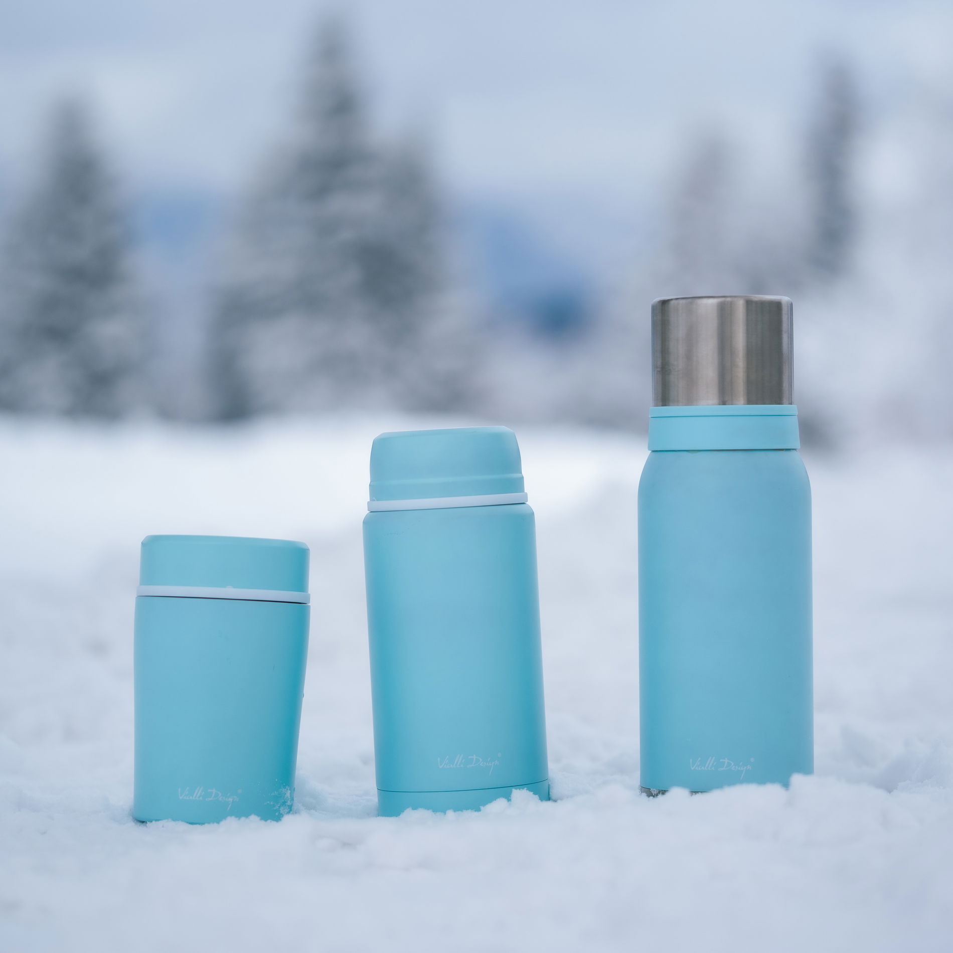 VIALLI DESIGN Fuori 0,5 l mátová – nerezová termoska na potraviny