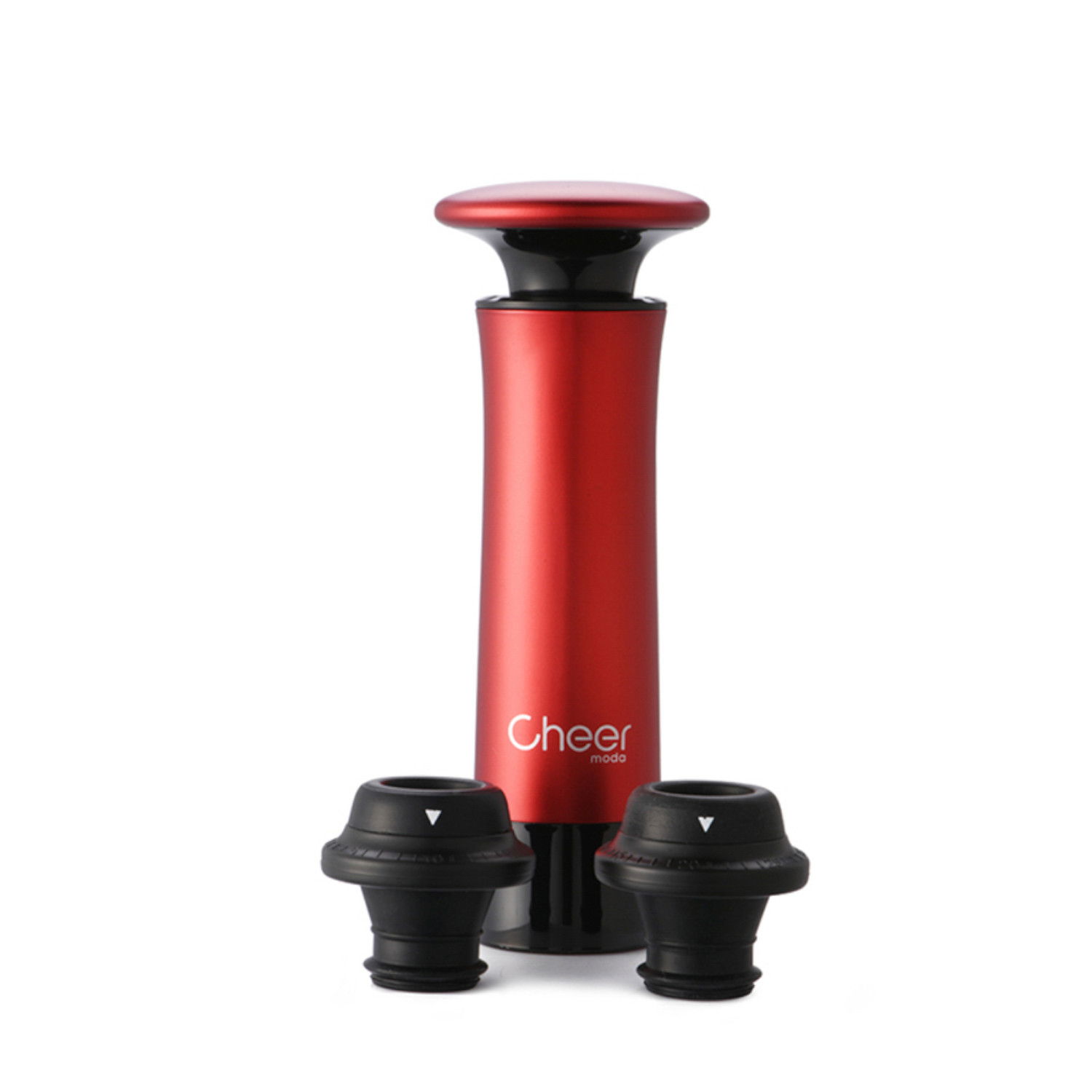 CHEER MODA Treeplet 12,8 cm - vakuová pumpa na víno se 4 zátkami