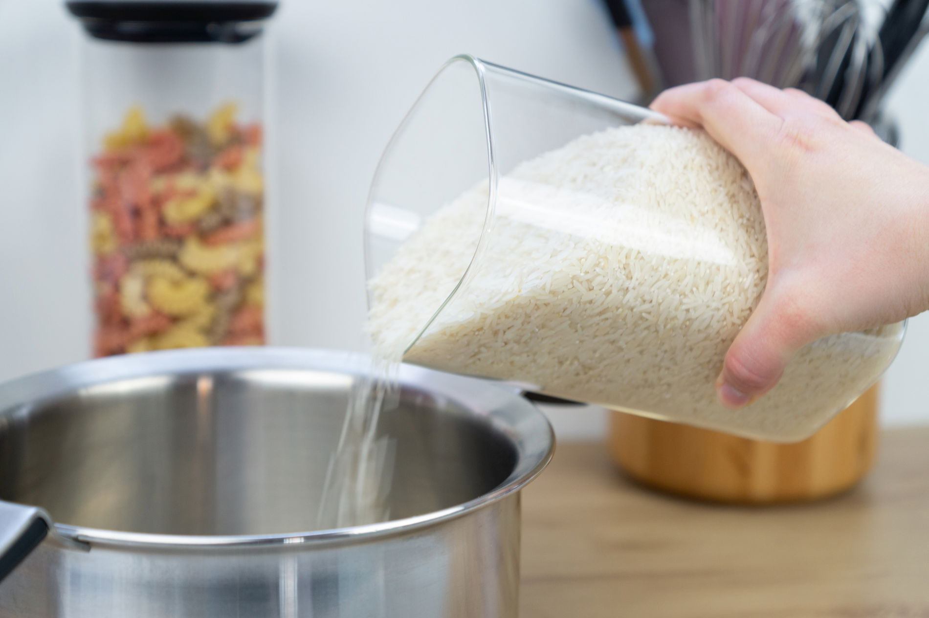 LURCH 1,1 l - pojemnik na produkty sypkie szklany z pokrywką