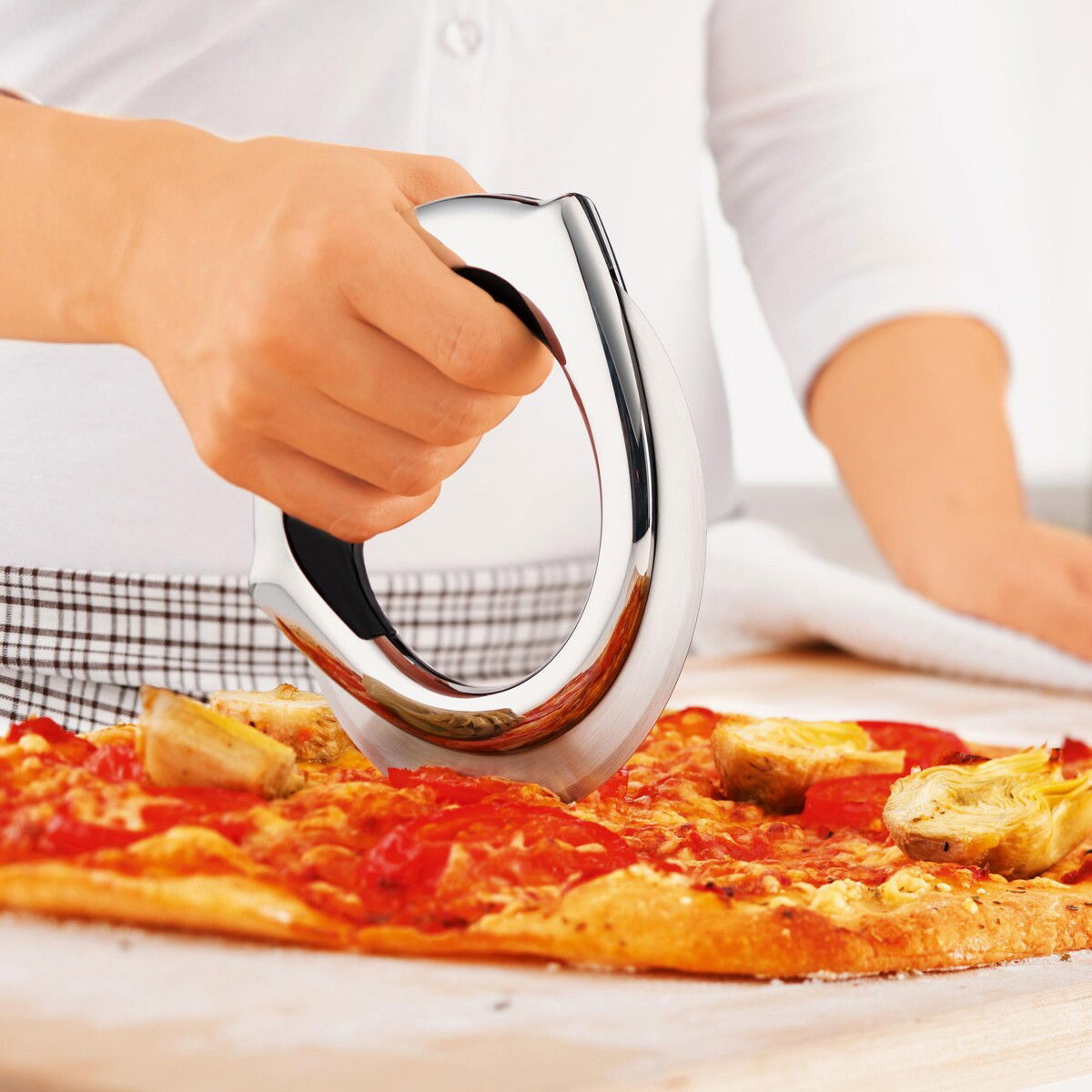 ROSLE 14 cm - nůž / kolečko na pizzu z nerezové oceli