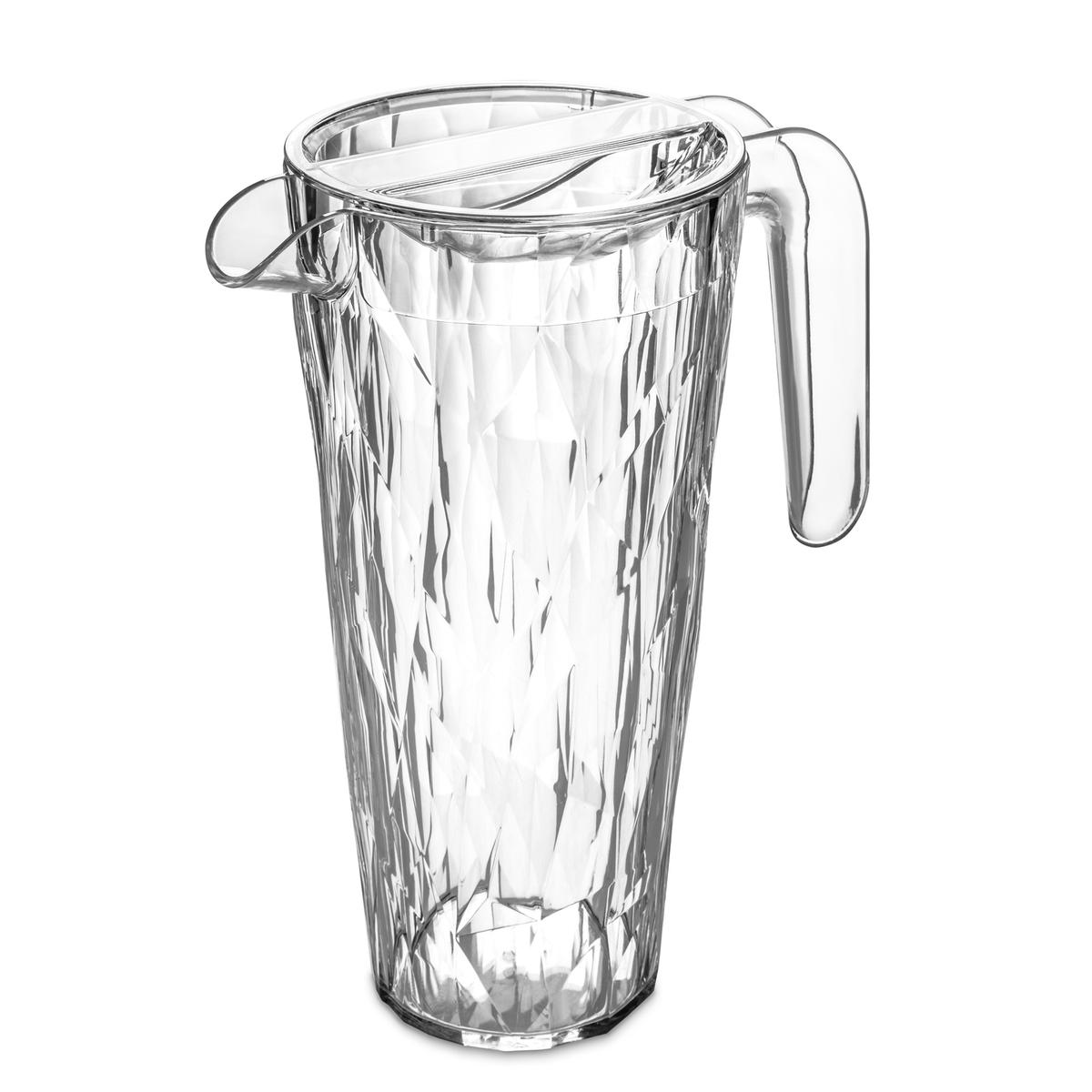 KOZIOL Crystal 1,5 l - dzbanek do wody i napojów plastikowy z pokrywką