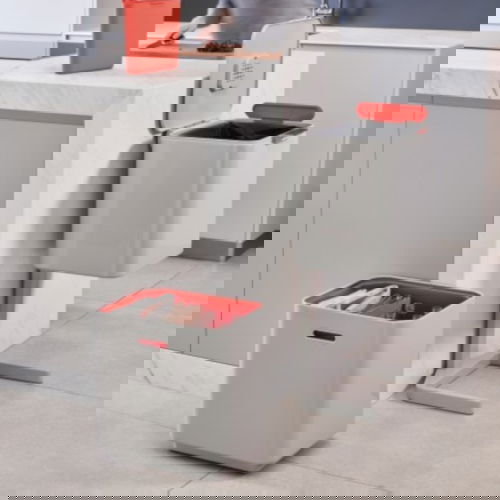 JOSEPH JOSEPH Intelligent Waste TotemMax 60 l popielaty - kosz do segregacji śmieci ze stali nierdzewnej