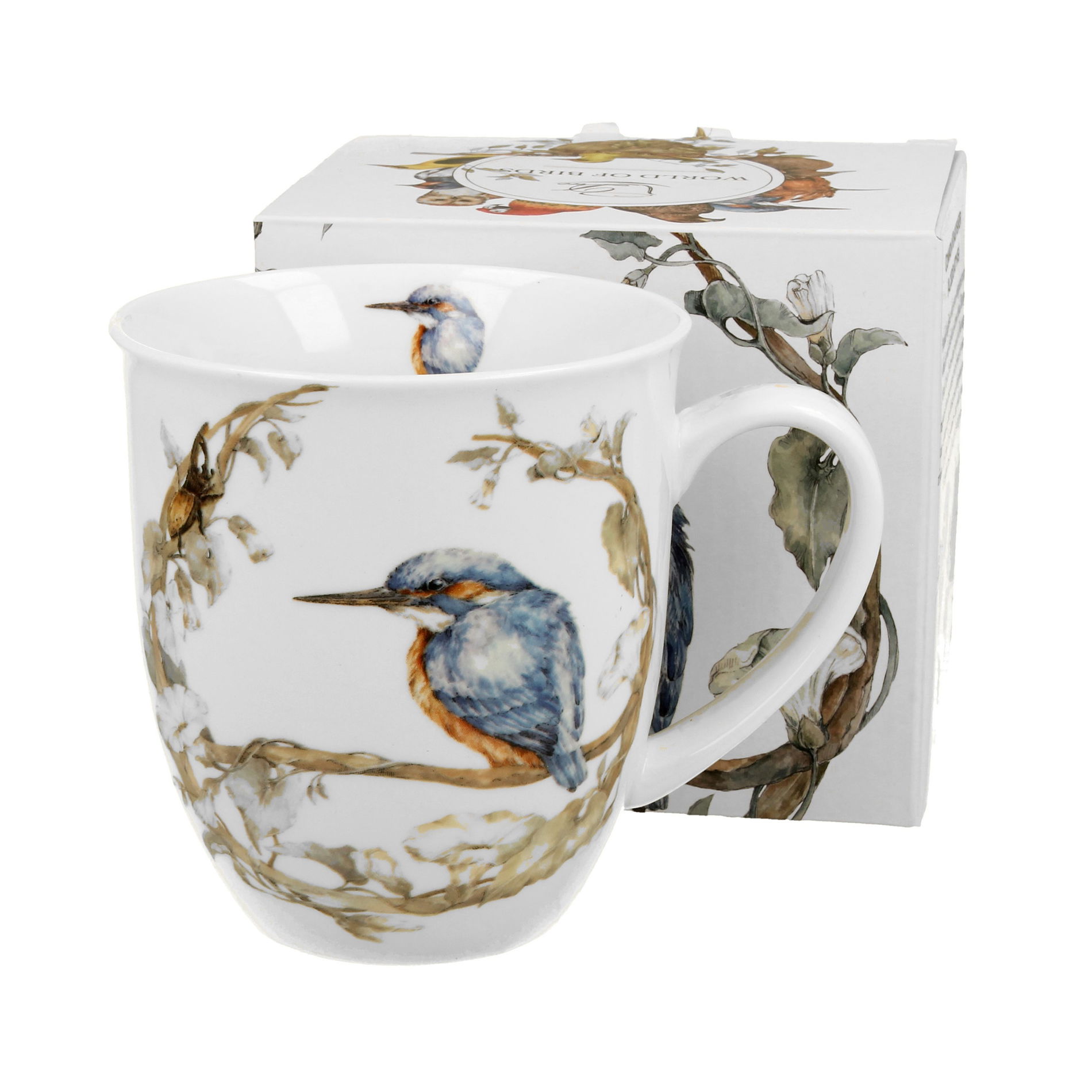 Porcelánový hrnček DUO ANIMALS VTÁČÍ SVET LEDŇÁČIK BEŽNÝ 400 ml