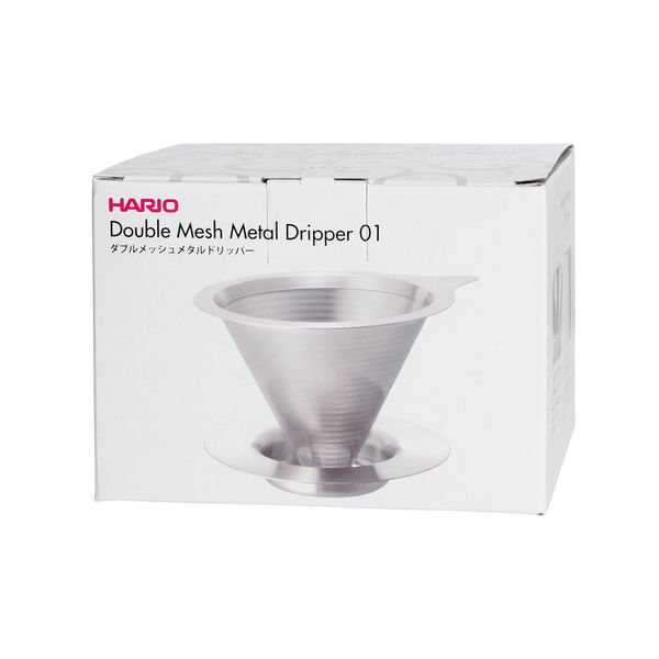 HARIO DRIP V60-01 - nerezový překapávač na kávu s podstavcem