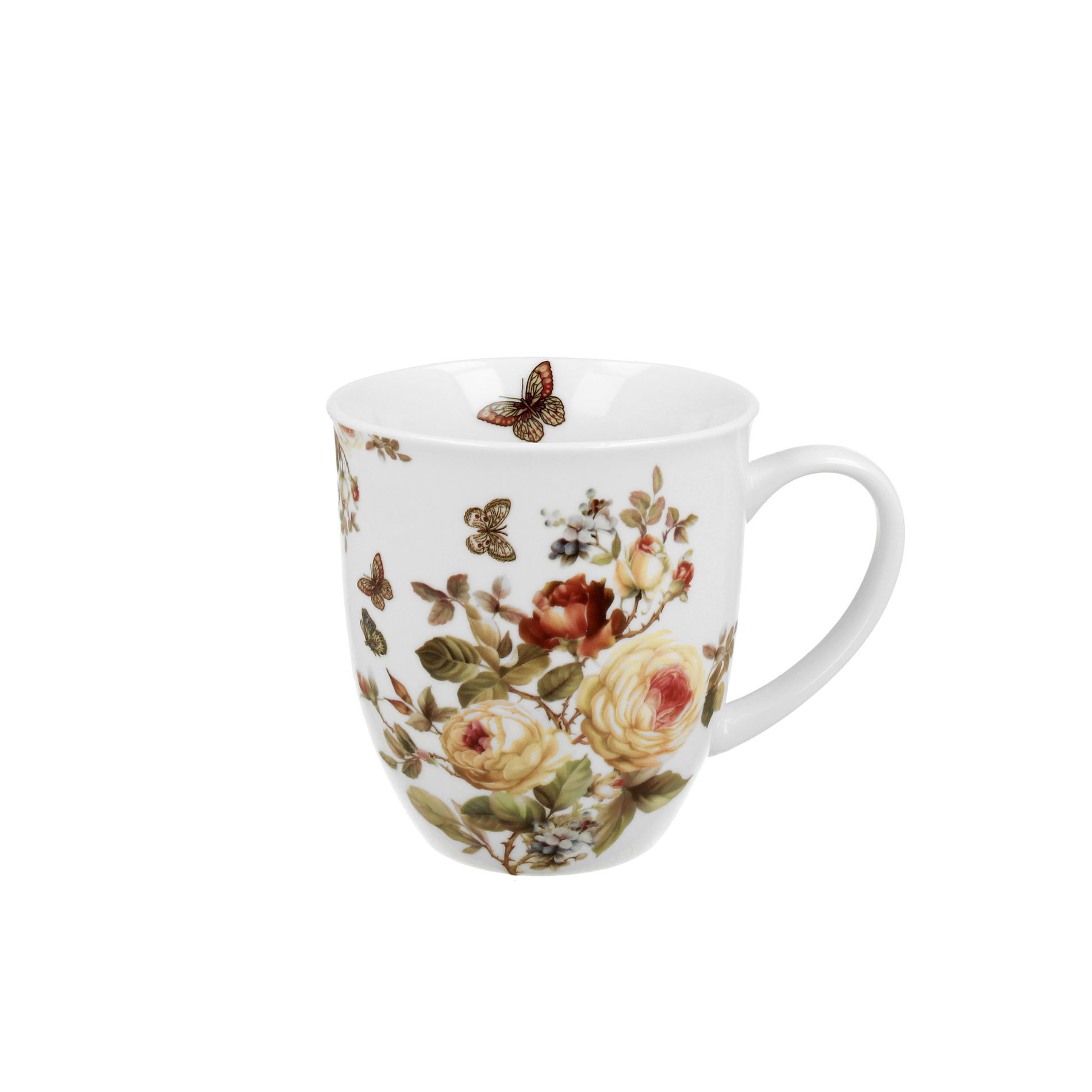 Porcelánový hrnček s plechovkou na čaj DUO ROMANTIC ZAHRA 400 ml
