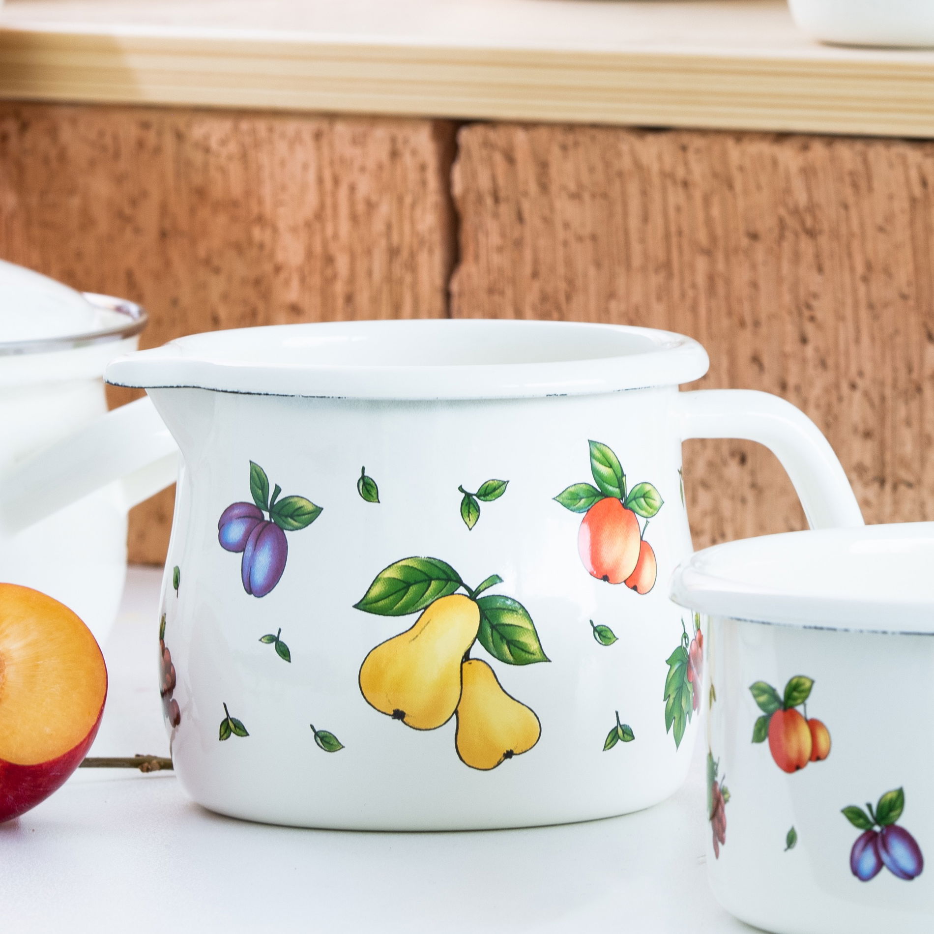RIESS Fruit Garden 1 l - smaltovaný hrnček