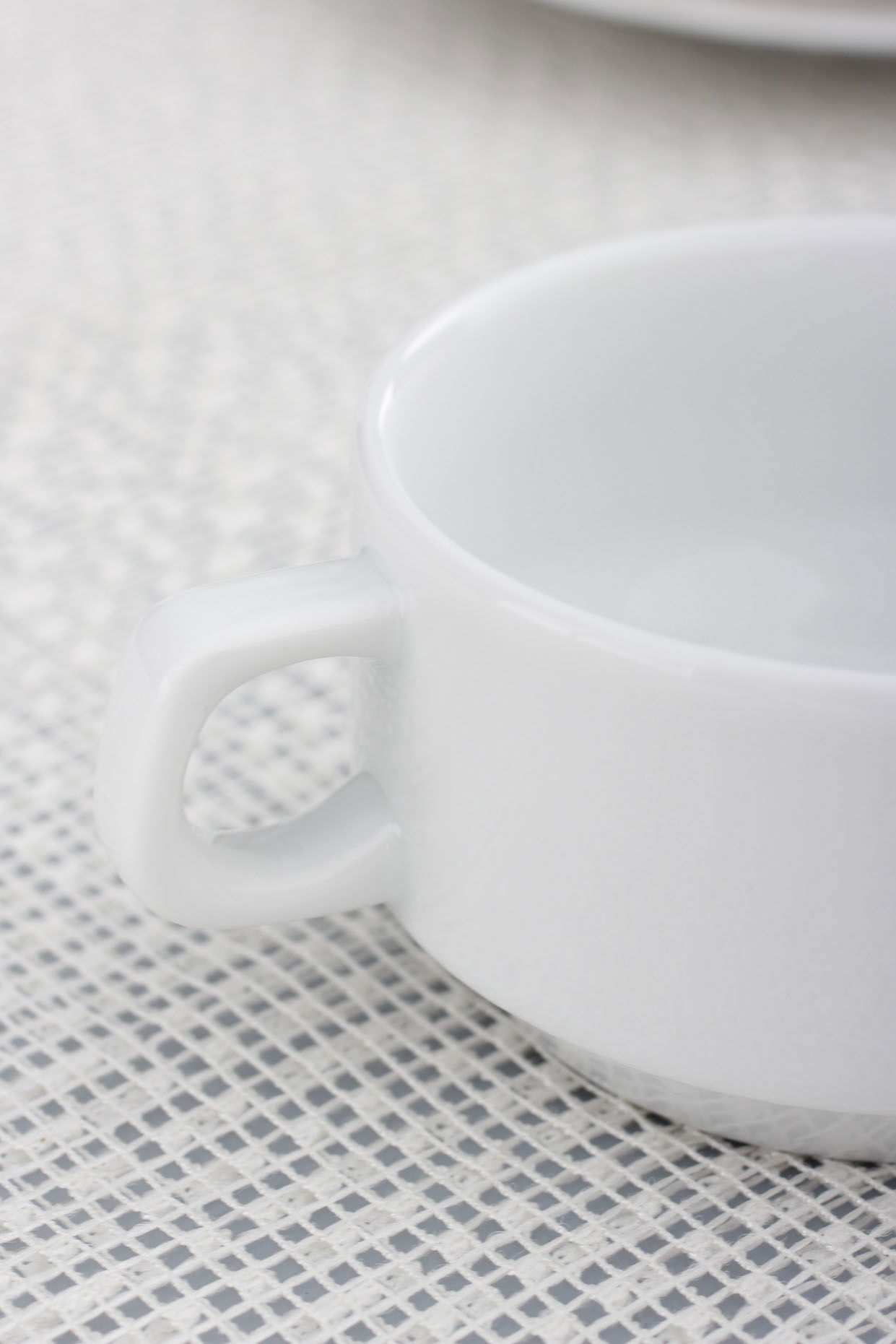 Porcelánová miska na vývar LUBIANA Z USZKAMI bílá 300 ml