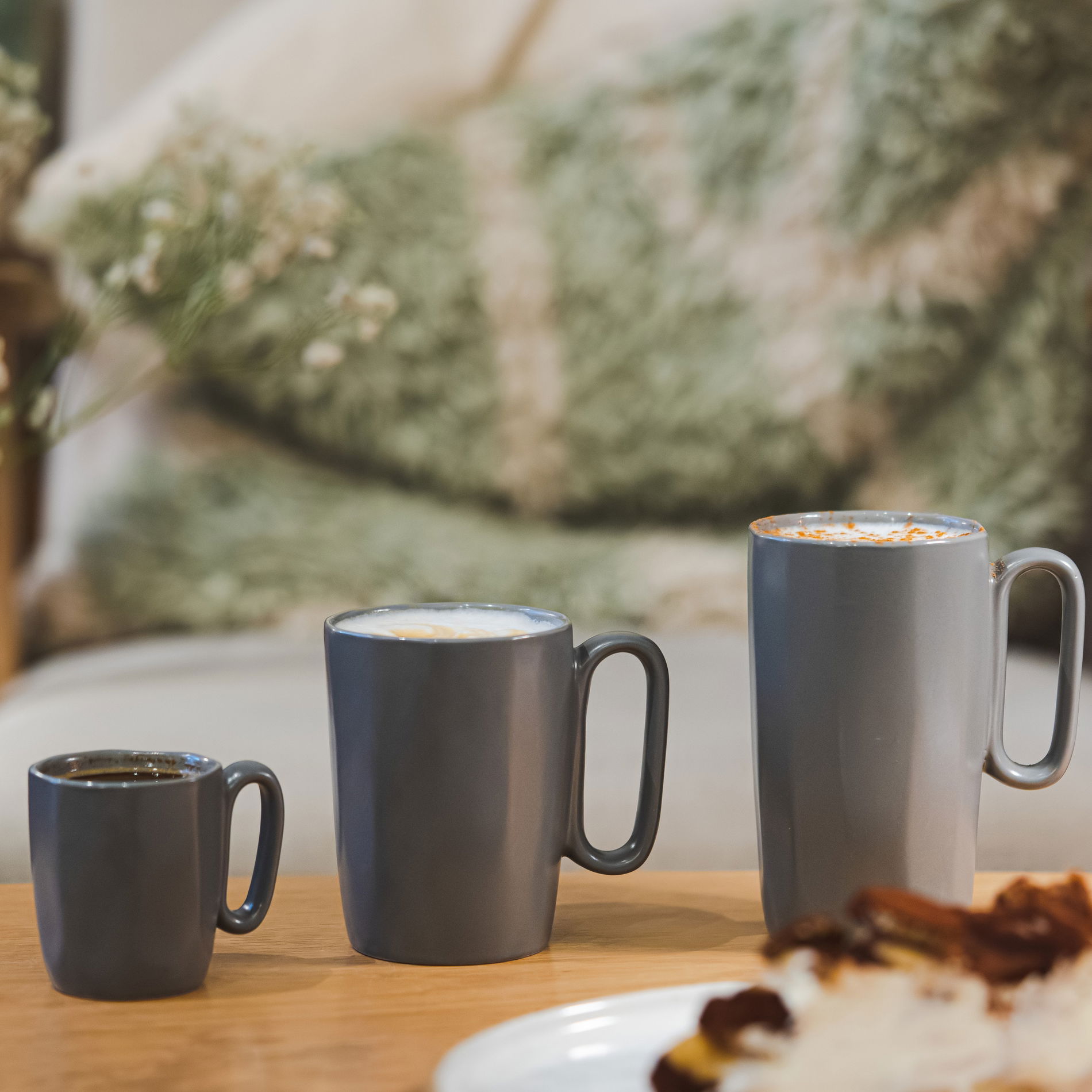 VIALLI DESIGN Fuori 80 ml 2 ks. sivé - keramické šálky na espresso
