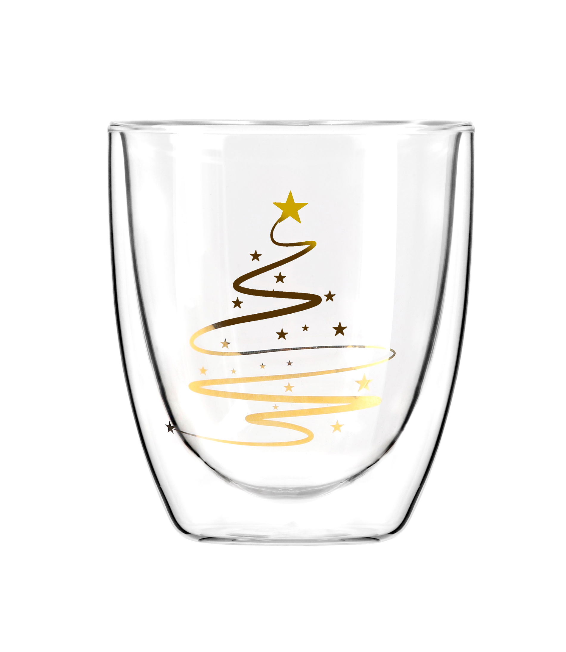 VIALLI DESIGN Amo X-mass 320 ml 2 ks. - termické sklenice na kávu a čaj s dvojitými skleněnými stěnami