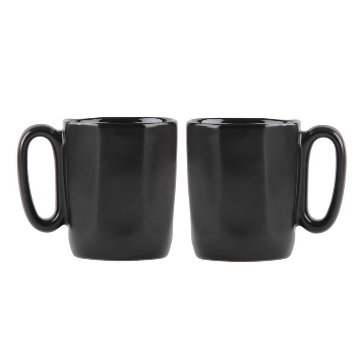 VIALLI DESIGN Fuori 80 ml 2 szt. czarne - kubki do espresso kamionkowe