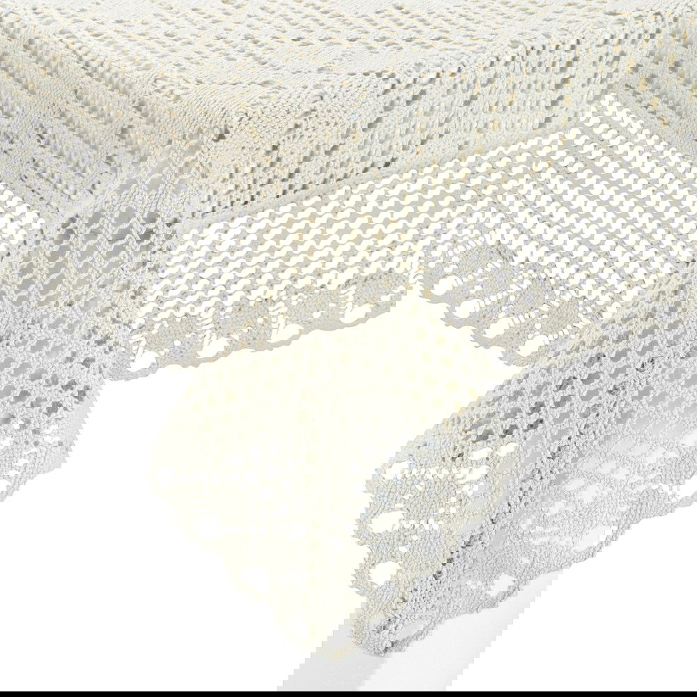 Obrus na stół szydełkowy bawełniany JEDEKA 559 130 x 180 cm
