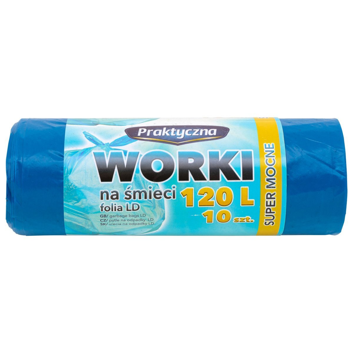 Vrecká na odpadky PRAKTICKÉ SUPER SILNÉ ČIERNE 120 l 10 ks