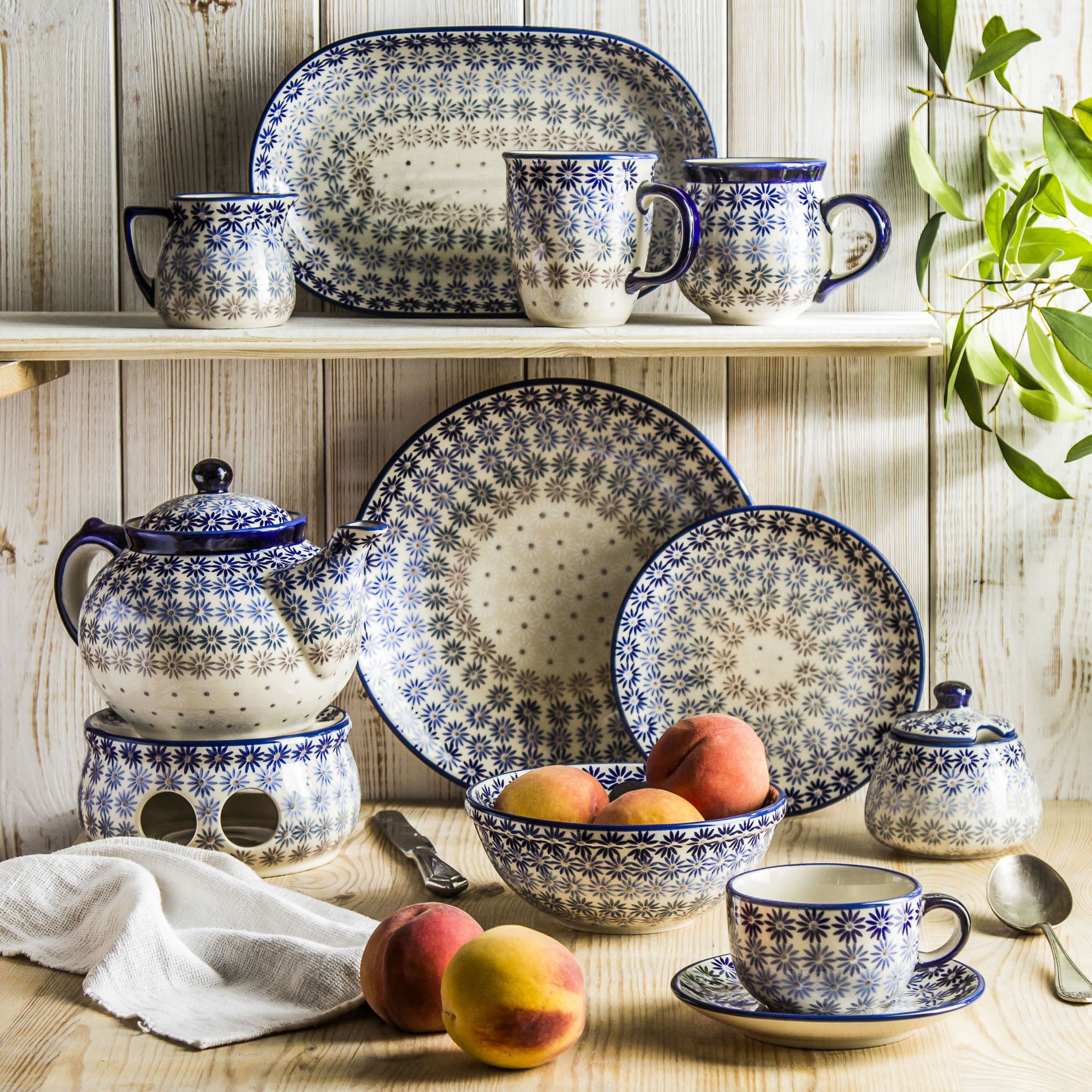 Keramická miska / šalátová miska Bolesławiec 17 cm - dek. AS55