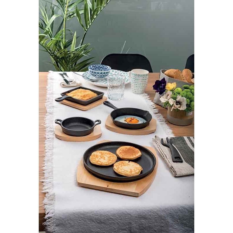 TOGNANA Fusion Taste 11 cm - litinová pánev s prkénkem